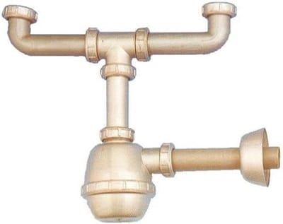 Sifon voor wastafel - Afvoerbuis - Keuken en badkamer - Stevige aansluiting - 40 mm diameter - Wit