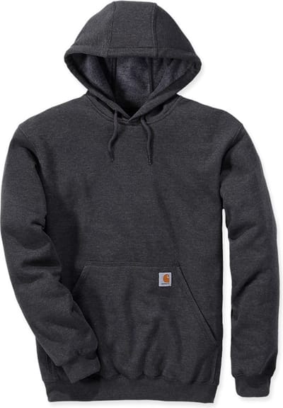 Carhartt K121 Midweight Hooded Sweatshirt - Original Fit - Carbon Heather - XXL