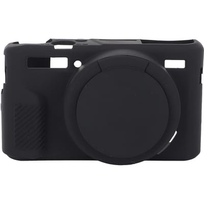 Lichtgewicht Zachte Siliconen Camera Kooi Beschermhoes voor G7XII /G7X Mark II black