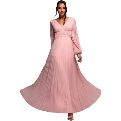 Ballonmouwen Chiffon Jurk Dames Goddiva