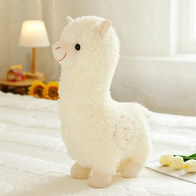 Mmgoqqt - Schattig Alpaca Pluchen Speelgoed - Verjaardagscadeau - Wit
