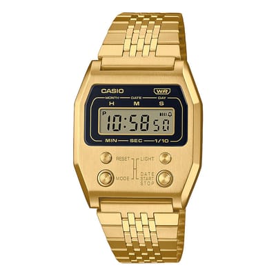 Casio Casio Collection Vintage A1100G-5EF Horloge - Staal - Goudkleurig - Ø 37.5 mm
