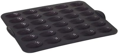 Siliconen TOP Maxi siliconen 30 madeleinevorm - verstevigde metalen armatuur - anti-aanbak - 40,1 × 30,7 × 2,0 cm - oven en vriezer - 100% Siliconen Platinium
