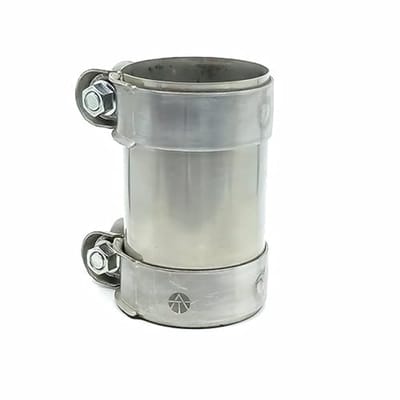 Roestvrijstalen Dubbele Klem voor Uitlaat - Buisconnector Ø 48 mm, L: 90 mm
