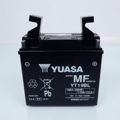 accu yuasa voor motorfiets bmw 750 k 75 s abs 1985-1988 yt19bl-bs / yt19bl / 12v 19ah nieuw