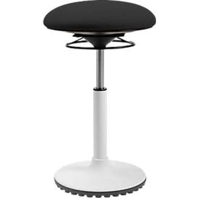 Topstar BBT-Coach zit-/stastoel, draaibare zitting, onderstel van thermoplastisch polyurethaan (TPU), zithoogte 520-720 mm, zwart/wit