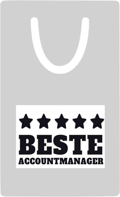 Hacebo® - Beste accountmanager metalen boekenlegger - Beste accountmanager - collega - welkom - afscheid Bladwijzer boekenleggers - 7.6 cm x 5cm