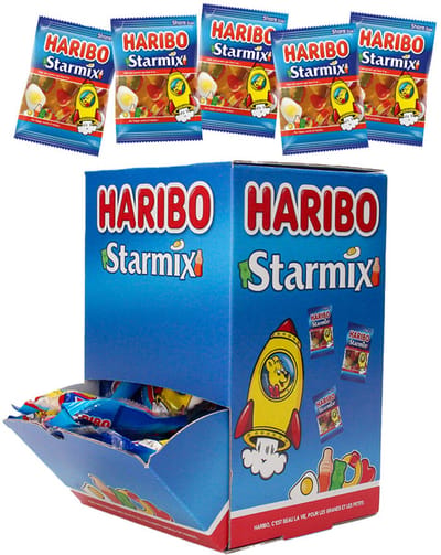 Haribo "Starmix" snoep mix 800g - Uitdeelsnoep in individuele verpakte snoepzakjes - Snoep traktatie