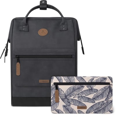 CABAIA - Rugzak Adventurer Large 23L Le Havre, Computercompartiment 15", Levenslange garantie, Brede opening - Zwart