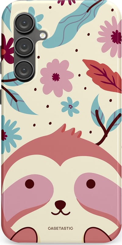 Casetastic Hoesje Geschikt voor Samsung S23 FE - Stijlvolle Beschermende Duo-layer Case - Luiaard knuffels