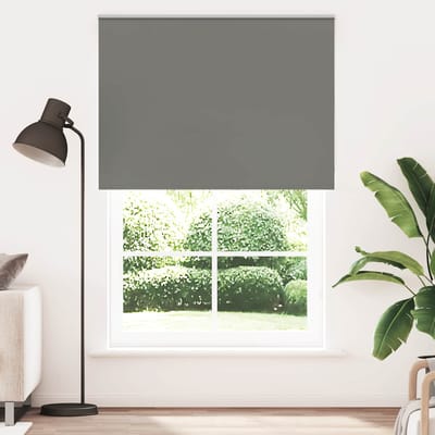 vidaXL - Rolgordijn - verduisterend - 165x230 - cm - stofbreedte - 161,6 - cm - grijs