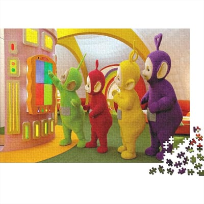 Legpuzzel 1000 Stukjes - Volwassen Puzzel Decoratie - Ontspannend Tijdverdrijf - Gerecycled Karton - 75x50 Cm - Teletubbies