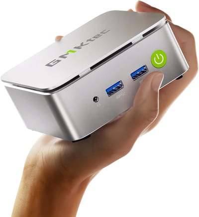SnelShoppen - AMD Ryzen 5 Mini PC W11 Pro 3500U - G10 Mini Computer - 16 GB DDR4 RAM 3200 MHz - 512 GB PCIe SSD - WiFi 5 - USB 3.2 - USB-C - BT 5.0