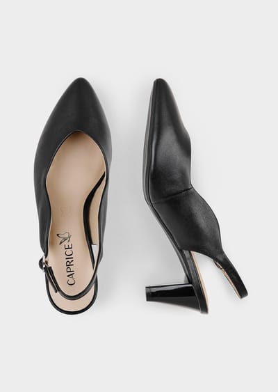 Pumps met smal hielriempje - zwart - Gr. 3,5 van Goldner Fashion