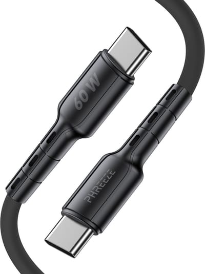 Usb C kabel 1m - 65w snelladen & 480 mbps data - Usb C naar usb C - Oplaadkabel - Phreeze
