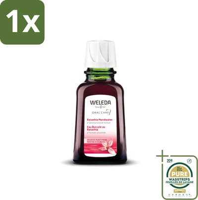 1 x WELEDA - Mondwater geconcentreerd - Ratanhia - 50 ml- Natuurlijk Mondwater - Mondverzorging - Tandvlees Verzorging - Ratanhia Mondwater - Mondwater Geconcentreerd