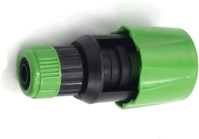 Waterkraan Adapter voor Tuinslang - Ronde Aansluiting voor Keuken en Tuin, Zwart en Groen, Ideaal voor Besproeiing en Watergebruik