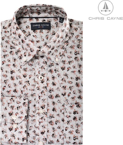 Blouse 1039 rood print LM Chris Cayne - maat M