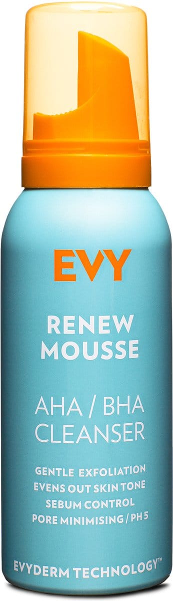 EVY Vernieuwde Reinigingsmousse – Exfoliërende Mousse Cleanser – Verwijdert Onzuiverheden & Kalmeert de Gevoelige Huid – 100ml