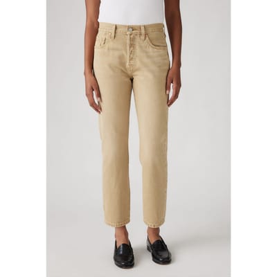 Levi's 501 Crop Scraped Travertine Stf Taglia: W25L26 | Jeans straight fit Outlet | Donna