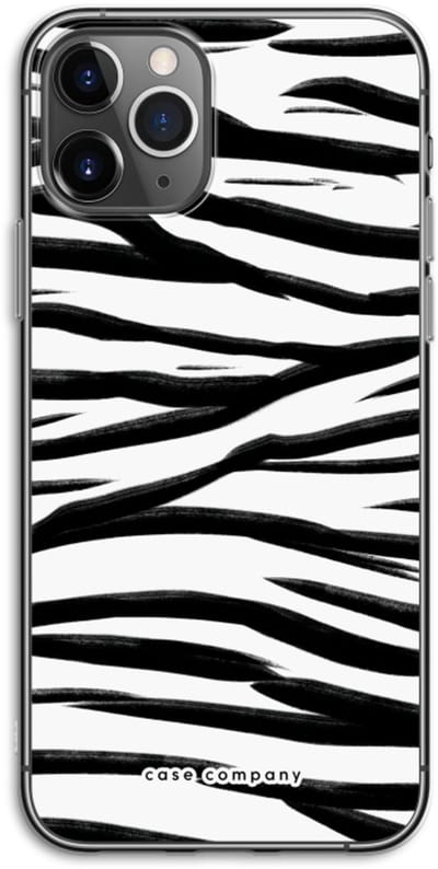 Case Company® - Hoesje geschikt voor iPhone 11 Pro hoesje - Zebra pattern - Soft Cover Telefoonhoesje - Bescherming aan alle Kanten en Schermrand