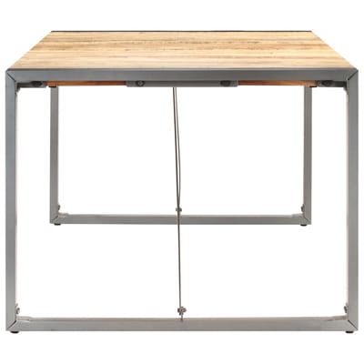 vidaXL - Eettafel - 200x100x75 - cm - massief - ruw - mangohout