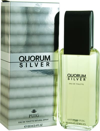 Antonio Puig, Quorum Silver, Eau De Toilette, Pour Homme, 100 ml