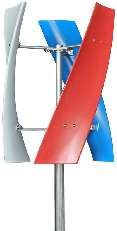 Verticale Windturbine met 3 Bladen, 3-fasen Generator en Controller voor Duurzame Energieoplossingen