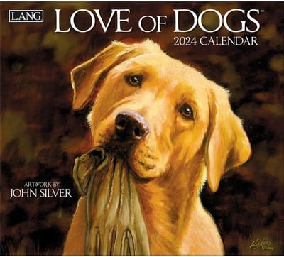 Honden Kalender 2024 - Grote Wandkalender met Maandelijkse Foto's van Schattige Honden