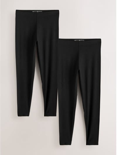 Next - Dames - Set van 2 lange leggings - Zwart