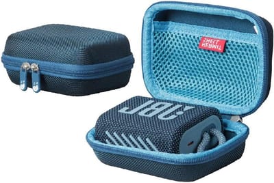 Duurzame Hard Case voor JBL Go 3 en Go 4 Draagbare Bluetooth Speaker - Bescherming en Stijl in Blauw
