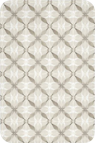 Badmat 60x90 cm - Antislip - Grafisch - Patroon - Grijs - Badmatten voor badkamer - Badkamermat - Douchemat - Badkamer mat