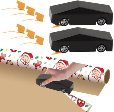 Dailygoody - Gift Paper Cutter - Verpakking Snijder - Efficiënt Snijden - Zwart - Geschenken - Ideaal voor Verpakkingen - 2 Stuks
