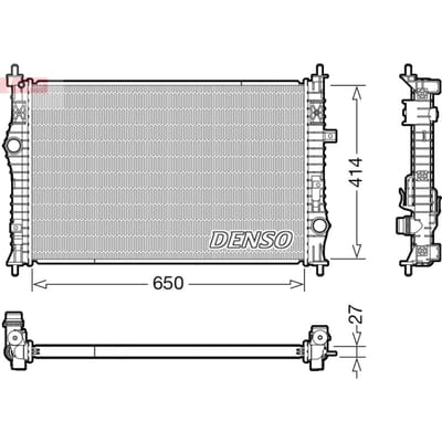 Radiator, motorkoeling DENSO DRM21104