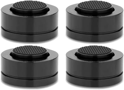 Luidspreker Voet Pads - Apparaat Voetjes - Audio Stabilisatie - Keramische Bal Scroll - 4 Stuks - Zwart