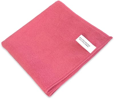Axiom Pronet 250 stuks microvezeldoekjes rood roze - zware kwaliteit 40x40cm. - professionele schoonmaakdoeken - voordeelverpakking