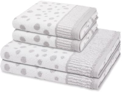 Ross Sonstiges 2 X handdoek 2 X douchehanddoek - in set 4 pack Punkte allover