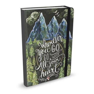 Mid Size notitieboek Peter Pauper Wherever You Go - Go With All Your Heart