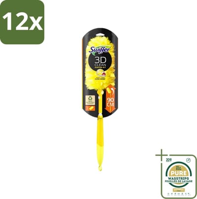 Swiffer - Duster XXL - Telescopische Plumeau - 360° Stofverwijdering - Handvat + 1 Doek - Voordeelverpakking - 12 stuks - Stofvrij - Stofvrij interieur