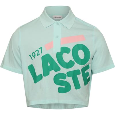 Lacoste Kort model poloshirt van biologisch katoen voor dames (Groen)
