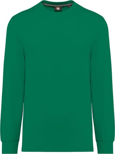 WK. Designed To Work Ecologisch uniseks T-shirt met lange mouwen WK303 - Kelly Green - XXS