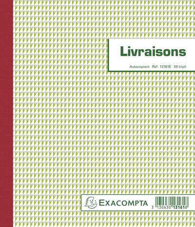 Exacompta 5x Doorschrijfpapier Leveringen 21x18cm 50 bladen triple zelfkopiërend - - 13161E
