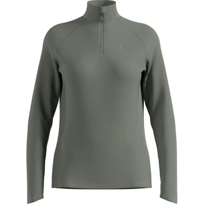 Odlo Essential Ceramiwarm Midlayer 1/2 Zip Dames - Beige - Maat XS