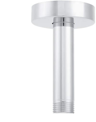 Dailygoods- Douchearm G1/2in - Roestvrij Stalen Douchearm - 10 cm Lengte - Verstelbare Beugel - Chroom Geplateerd - Inclusief Decoratie Cover - Douchearmatuur