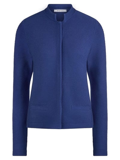 Vest 100% SUPIMA®-katoen Van Peter Hahn blauw