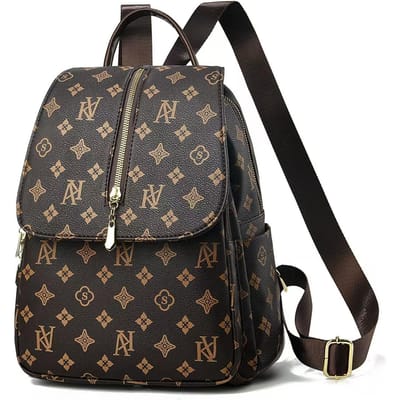 Modieuze Letterrugzak voor Dames Nieuwe Koreaanse Stijl Zachte Lederen Rugzak Modieuze Eenvoudige Multifunctionele Crossbody Tas .