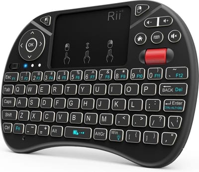 Rii X8 RGB Mini Toetsenbord met Touchpad en Scrollwiel - QWERTY