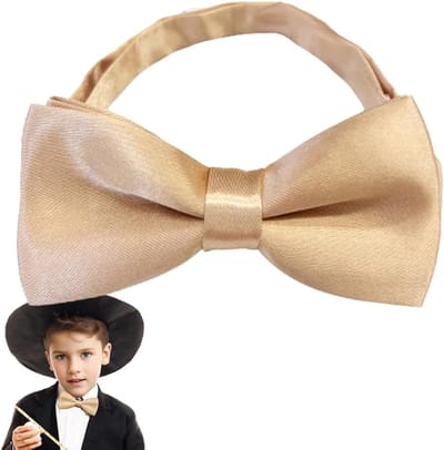 Verstelbare Elastische Vlinderdas voor Kinderen, Klassieke Effen Kleur, Perfect voor Verjaardagsfeest en Bruiloft