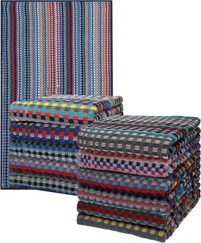 Set van 12 Keuken- en Werkdoeken van 100% Katoen - Absorberend en Robuust