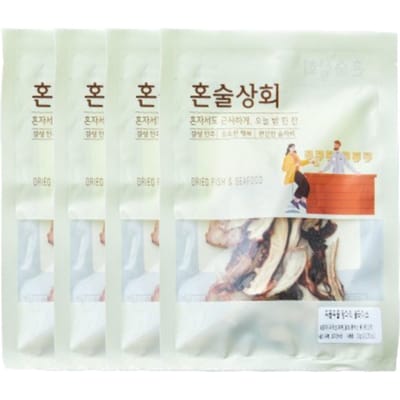 Honsool Sanghoe Populaire Individuele Portie Koreaanse Bar Snacks 4 Smaakopties 25g-50g (Pakket van 4)